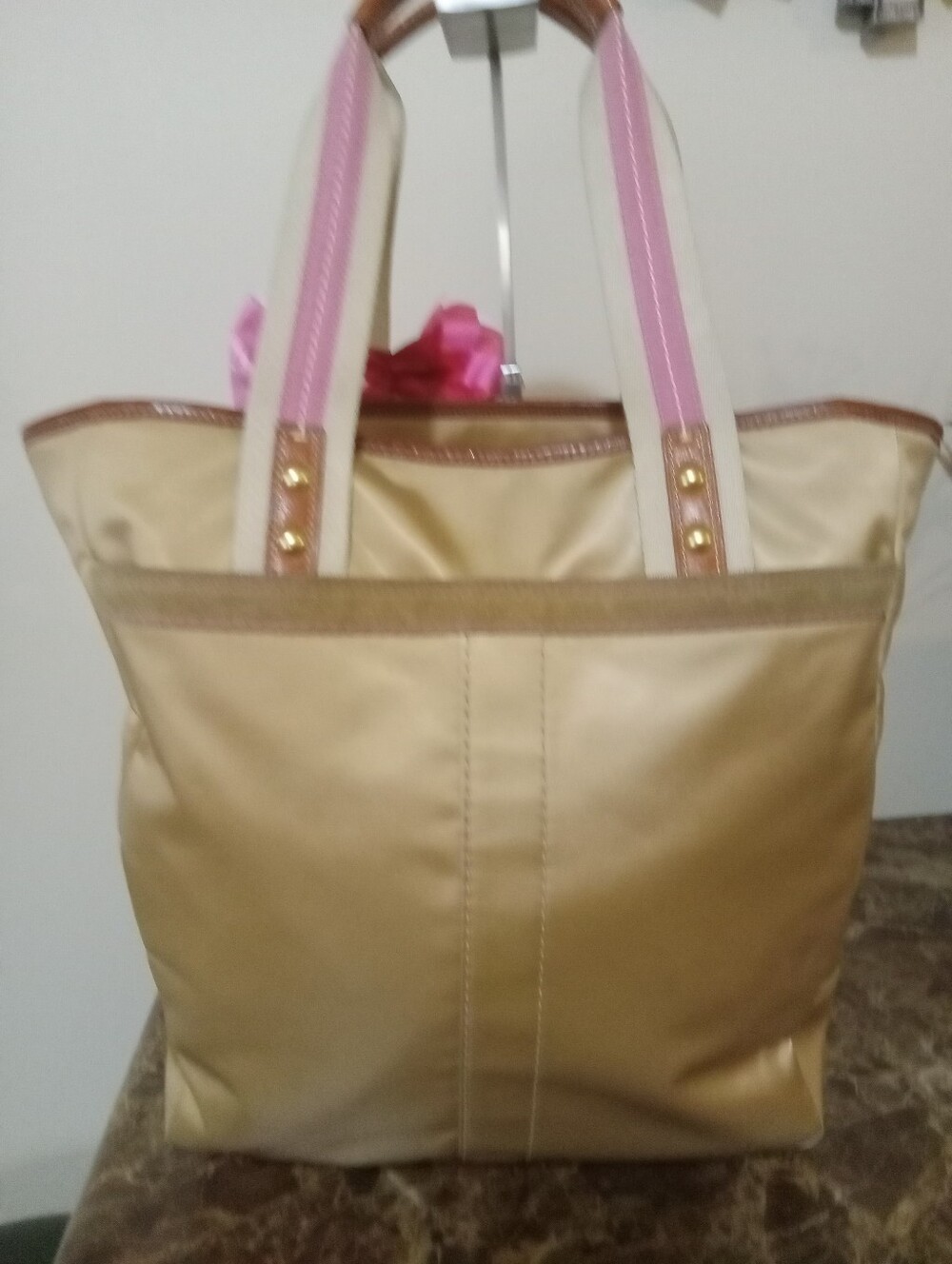 Coach 06 Hampton Satin/Leather EUC - Picture 12 of 14